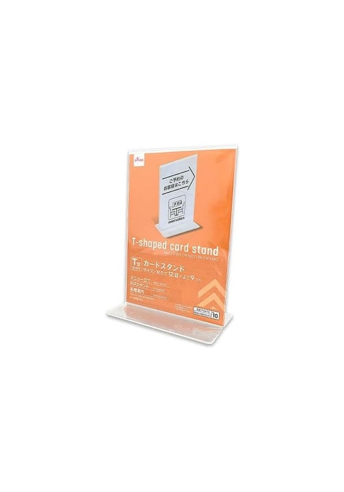 Daiso T-Shaped Card Stand - 12.7 x 8.8 cm Display Stand for Photos, Cards & Signage - Image 2